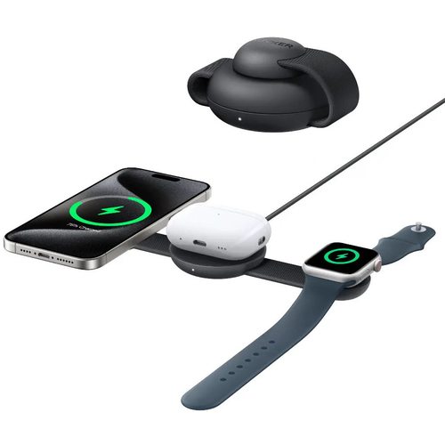 Зарядное устройство Anker MagGo Wireless (3-in-1) B25M8 (черный)