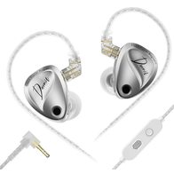KZ Duonic No Switches с микрофоном 3.5 мм (серебристый)