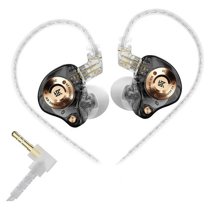 Наушники KZ EDZ 3.5 мм без микрофона (черный)