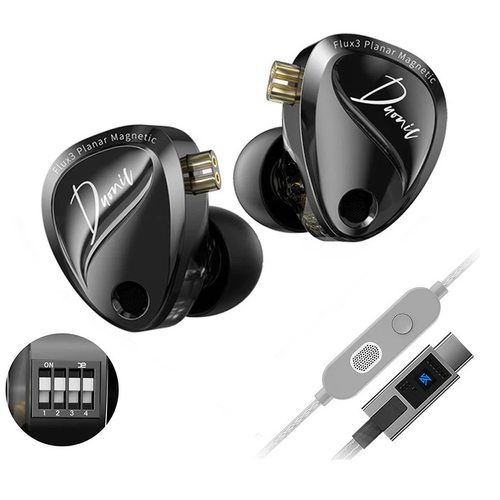 KZ Duonic With Switches с микрофоном USB Type-C (черный)