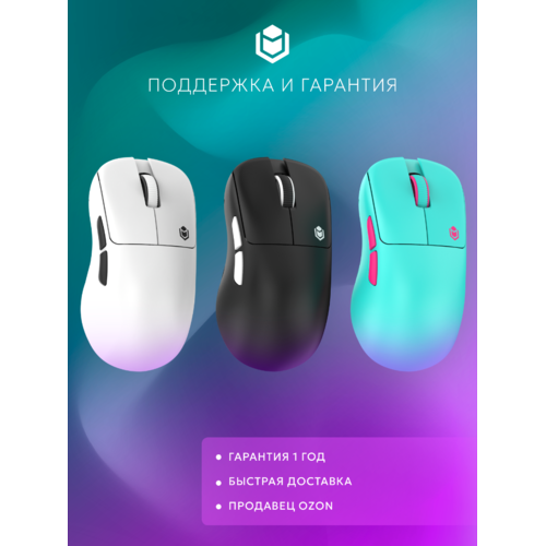 Игровая мышка IO by Red Square Ergo Pro (бирюзовый/розовый)