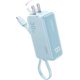 Anker 3-in-1 Power Bank (30W Fusion Built-In USB-C Cable) A1636 (голубой)