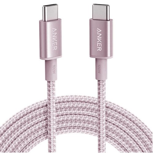 Кабель Anker A8756 USB Type-C - USB Type-C 100W 1м (розовый)