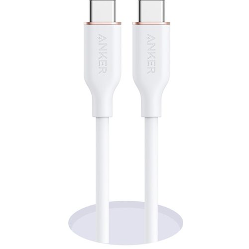 Кабель Anker 643 USB-C - USB-C (Flow, Silicone) 240W A8553 1.8 м (белый)
