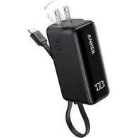 Anker 3-in-1 Power Bank (30W Fusion Built-In USB-C Cable) A1636 (черный)