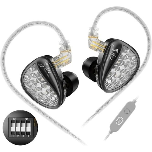 Наушники KZ ZA12 With Switches 3.5 мм с микрофоном