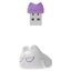 Игровая мышка Wlmouse Beast Miao Omron (белый/фиолетовый)