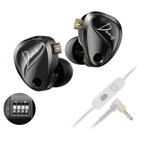 KZ Duonic With Switches с микрофоном 3.5 мм (черный)