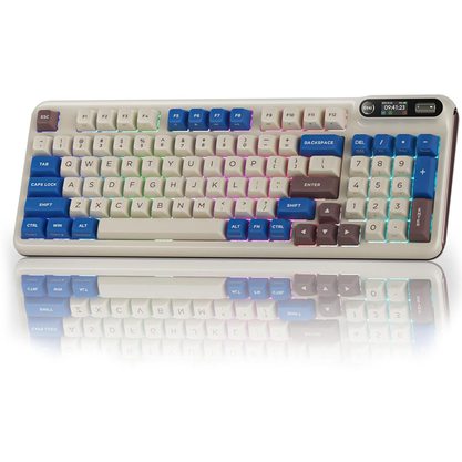 Игровая клавиатура KZZI Z98 Latte Rainbow Axis Switch