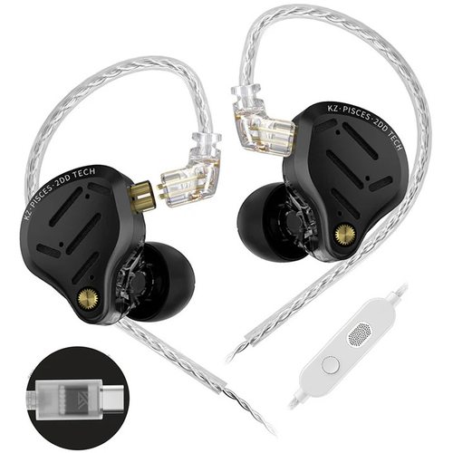 Наушники KZ Pisces No Switches USB Type-C с микрофоном