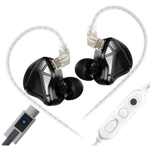 Наушники KZ Axas USB-Type-C с микрофоном (черный)