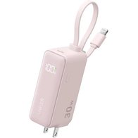 Anker Power Bank Fusion Built-In Lightning Cable A1636 30W 5000mAh (розовый)