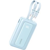 Anker Zolo Power Bank Built-in Dual USB-C Cable A110L 35W 10000mAh (голубой)