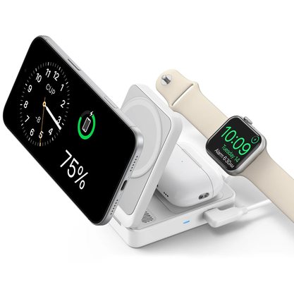 Зарядное устройство Anker MagGo B2557 15W Wireless Charging Station (белый)