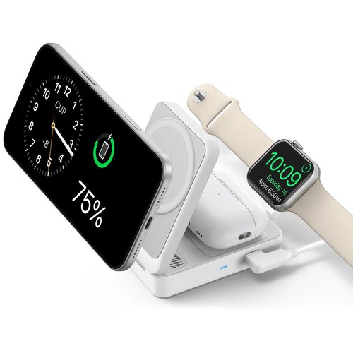 Зарядное устройство Anker MagGo B2557 15W Wireless Charging Station (белый)