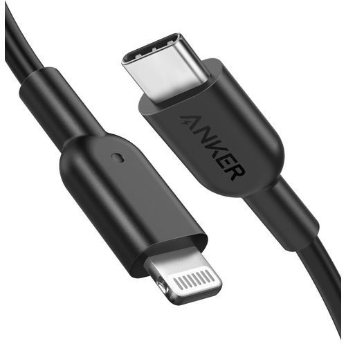 Кабель Anker 321 USB-C - Lightning A8633 (черный)