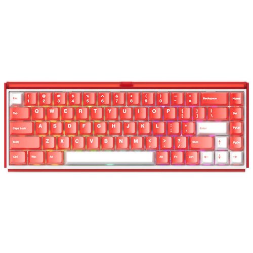 Игровая клавиатура AKKO RAY68 HE Magnetic Wireless AstroAim Magnetic Switches (белый/красный)