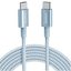 Кабель Anker A8756 USB Type-C - USB Type-C 100W 1м (голубой)