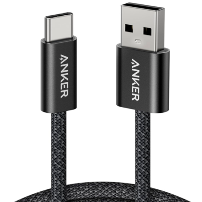 Кабель Anker Zolo USB-A - USB-C A8052 0,9 м 100W (черный)