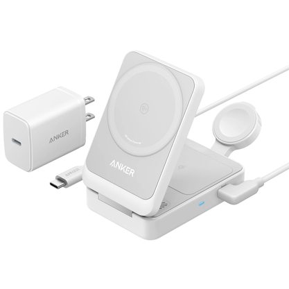 Зарядное устройство Anker MagGo B2557 15W Wireless Charging Station (белый)