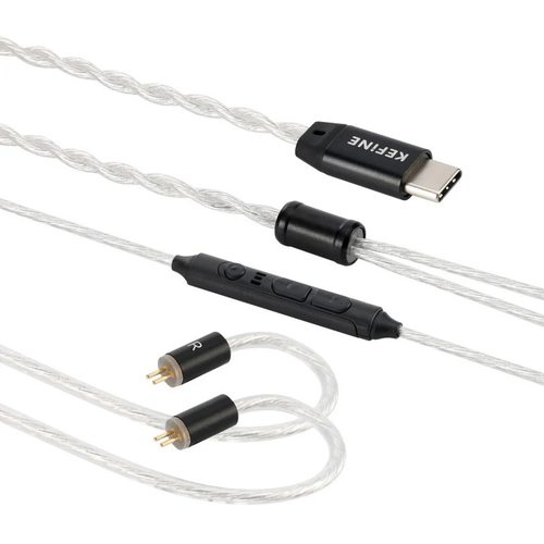 Наушники Kefine Klean с микрофоном USB Type-C (серебристый)