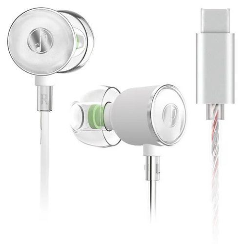 Наушники Zhulinniao Shuanghua Z2 USB Type-C (серебристый)