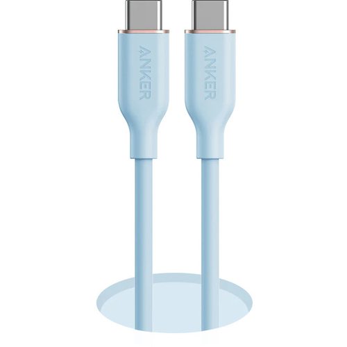 Кабель Anker 643 USB-C - USB-C (Flow, Silicone) 240W A8553 1.8 м (голубой)