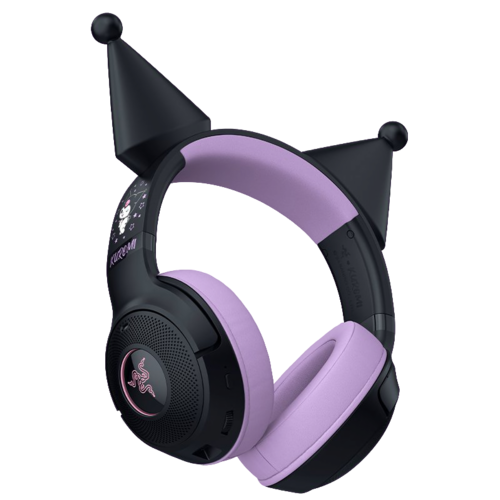 Игровые наушники Razer Kraken Kitty V2 BT Kuromi (черно-розовый)