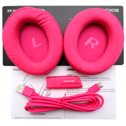 Игровые наушники Mchose X9 Wireless (розовый)