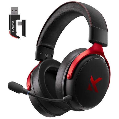 Игровые наушники Mchose V9 Pro Wireless Black Red