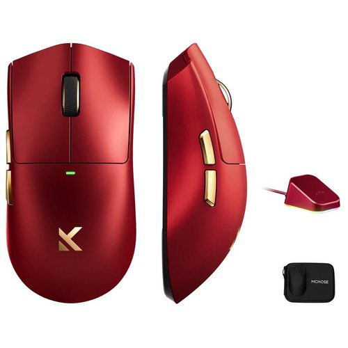 Игровая мышка Mchose K7 Ultra S Lightweight Wireless (красный/золотой)