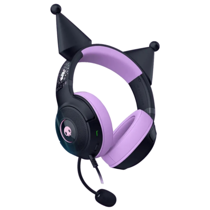 Игровые наушники Razer Kraken Kitty V2 USB Kuromi (черно-розовый)