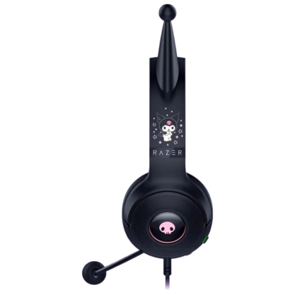 Игровые наушники Razer Kraken Kitty V2 USB Kuromi (черно-розовый)